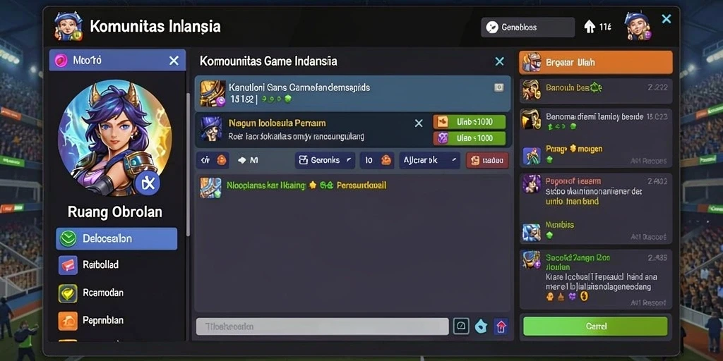 Screenshot menampilkan grafis yang memukau dalam permainan.
