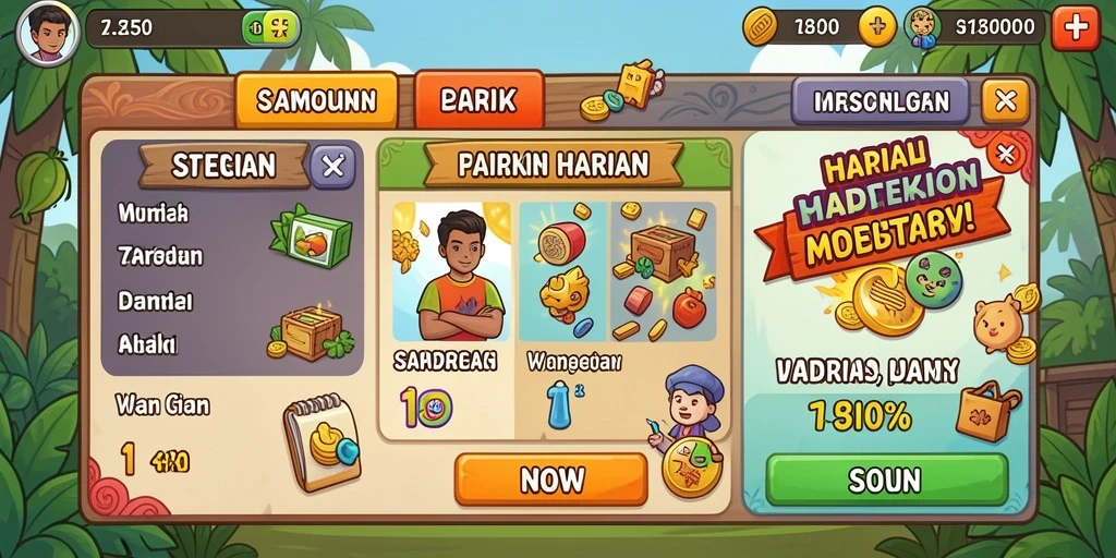 Tampilan antarmuka yang menarik dari DEWI138.