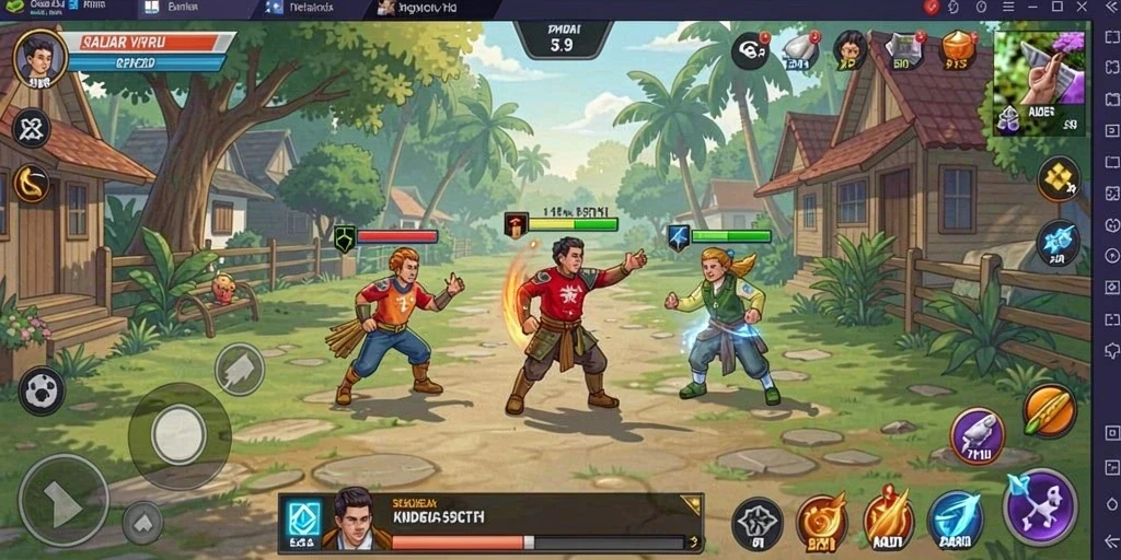 Screenshot aplikasi menunjukkan antarmuka pengguna yang menarik dan informatif.