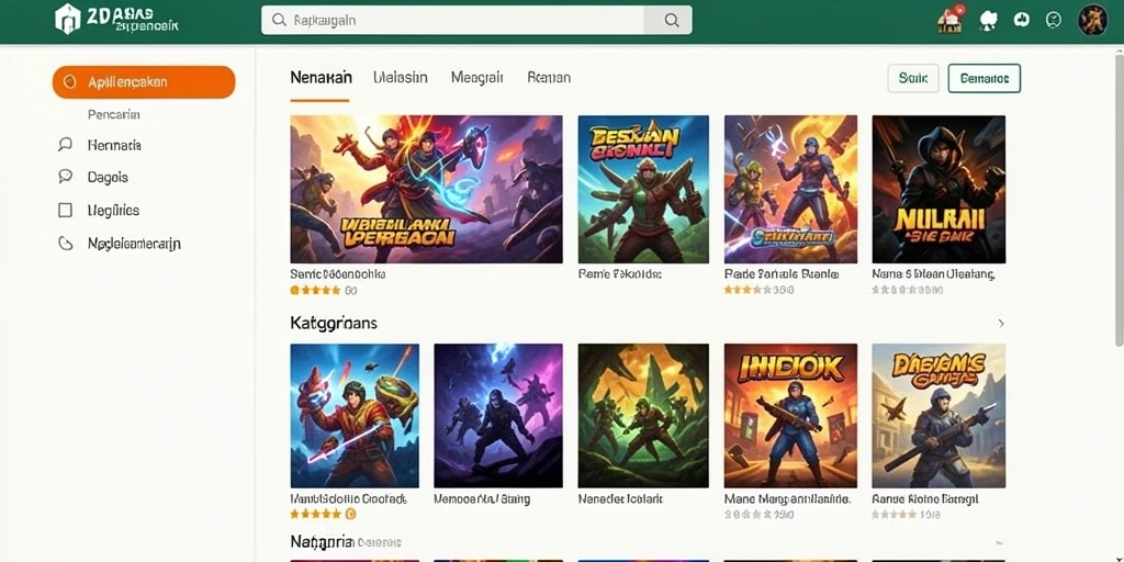 Tampilan gameplay yang menarik dan memikat.