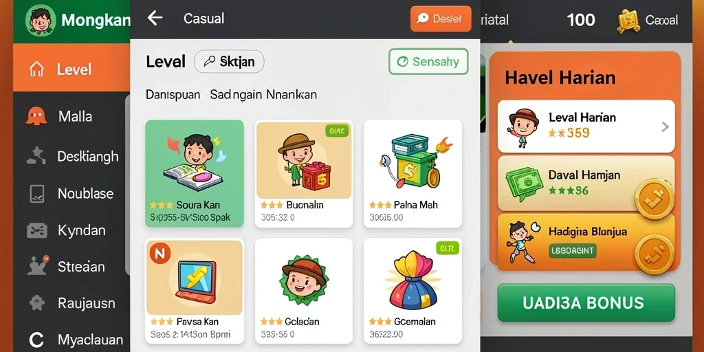 Tampilan antarmuka pengguna yang menarik dan intuitif.