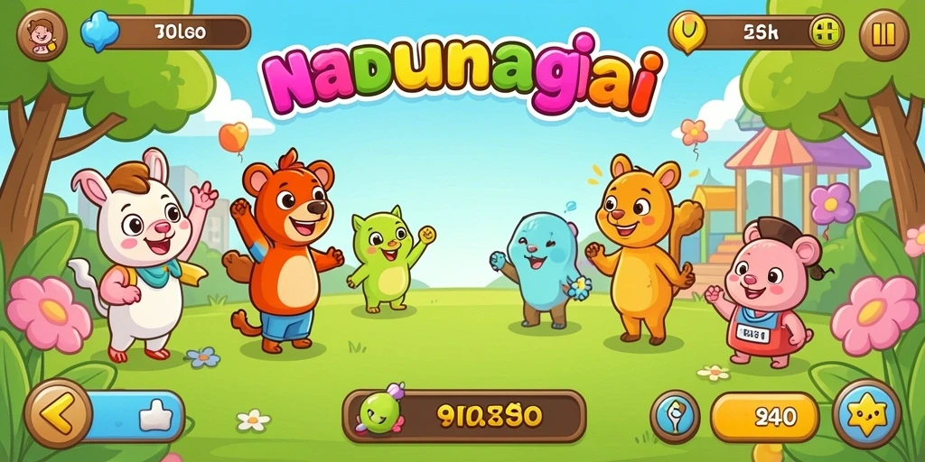 Tampilan utama aplikasi dengan navigasi sederhana.
