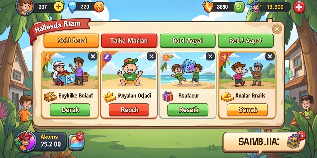 Tampilan awal game RPVIP5 yang menarik dan colorful.